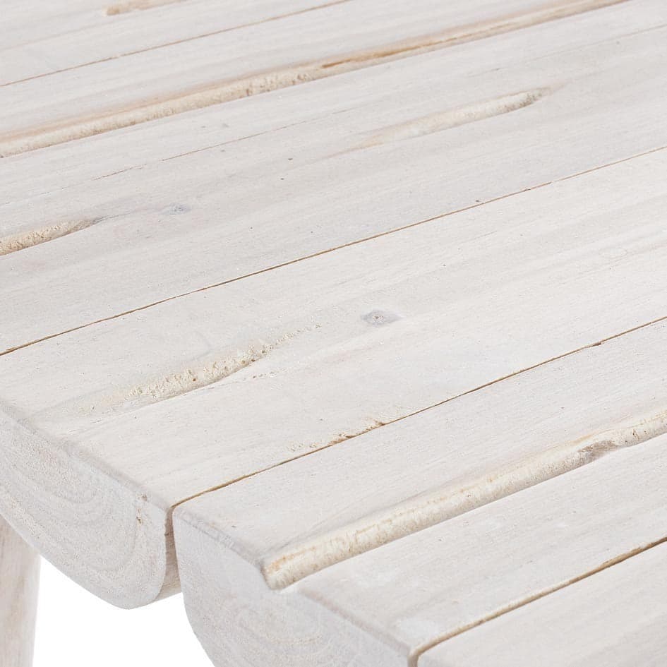 Tavolino "Sahel" con rami di teak sbiancato per arredamento in Console e tavoli da divano Decor Space - Altamura, commercioVirtuoso.it