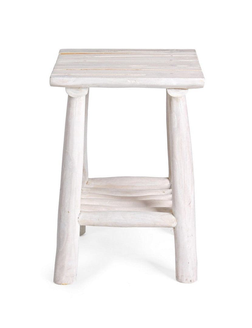 Tavolino "Sahel" con rami di teak sbiancato per arredamento in Console e tavoli da divano Decor Space - Altamura, commercioVirtuoso.it