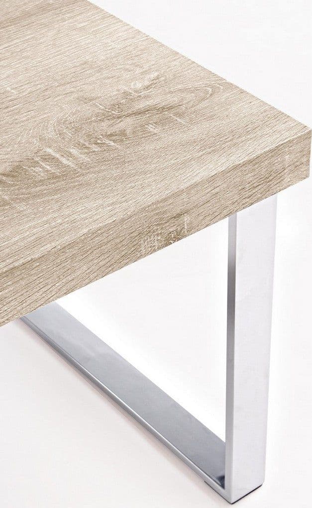 Tavolino "Kenya" gambe in acciaio e paino in MDF per interni in Console e tavoli da divano Decor Space - Altamura, commercioVirtuoso.it