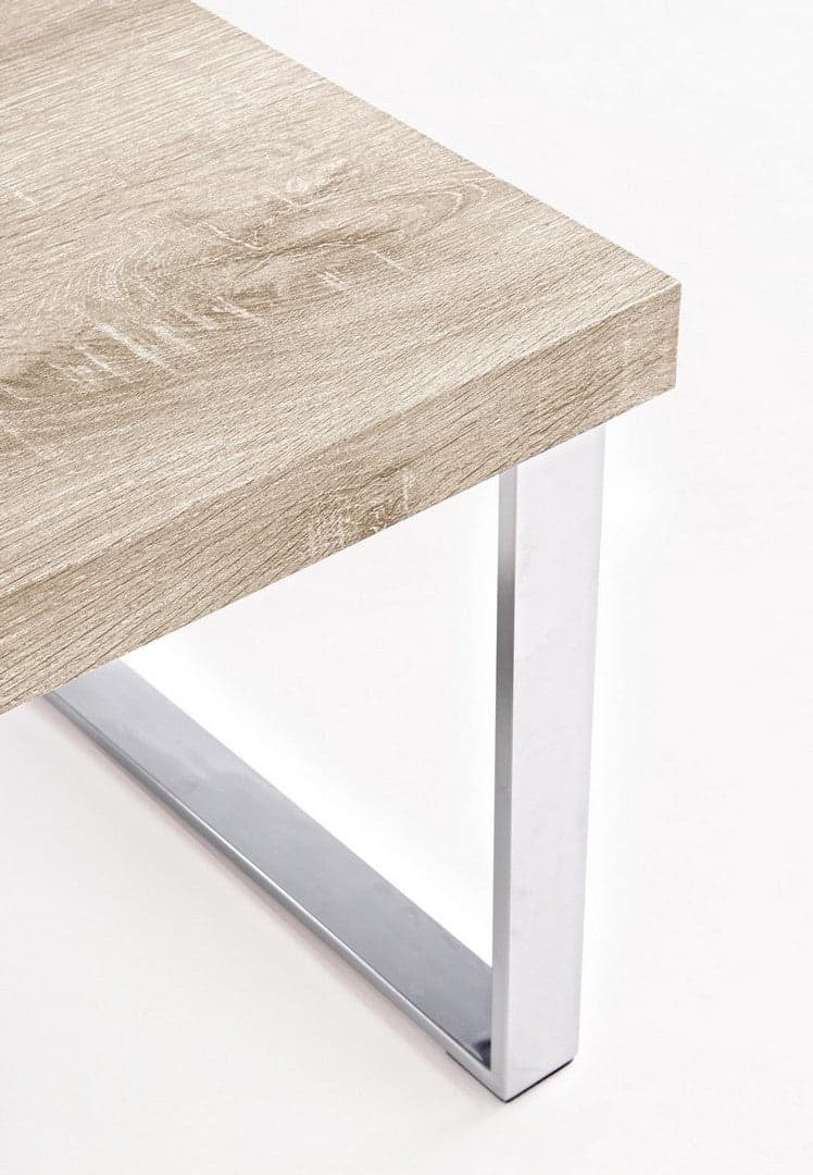 Tavolino "Kenya" gambe in acciaio e paino in MDF per interni in Console e tavoli da divano Decor Space - Altamura, commercioVirtuoso.it
