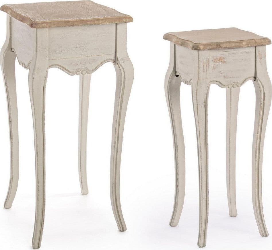 Tavolini "Clarisse" struttura in legno paulownia con pannelli in MDF per interni in Console e tavoli da divano Decor Space - Altamura, commercioVirtuoso.it