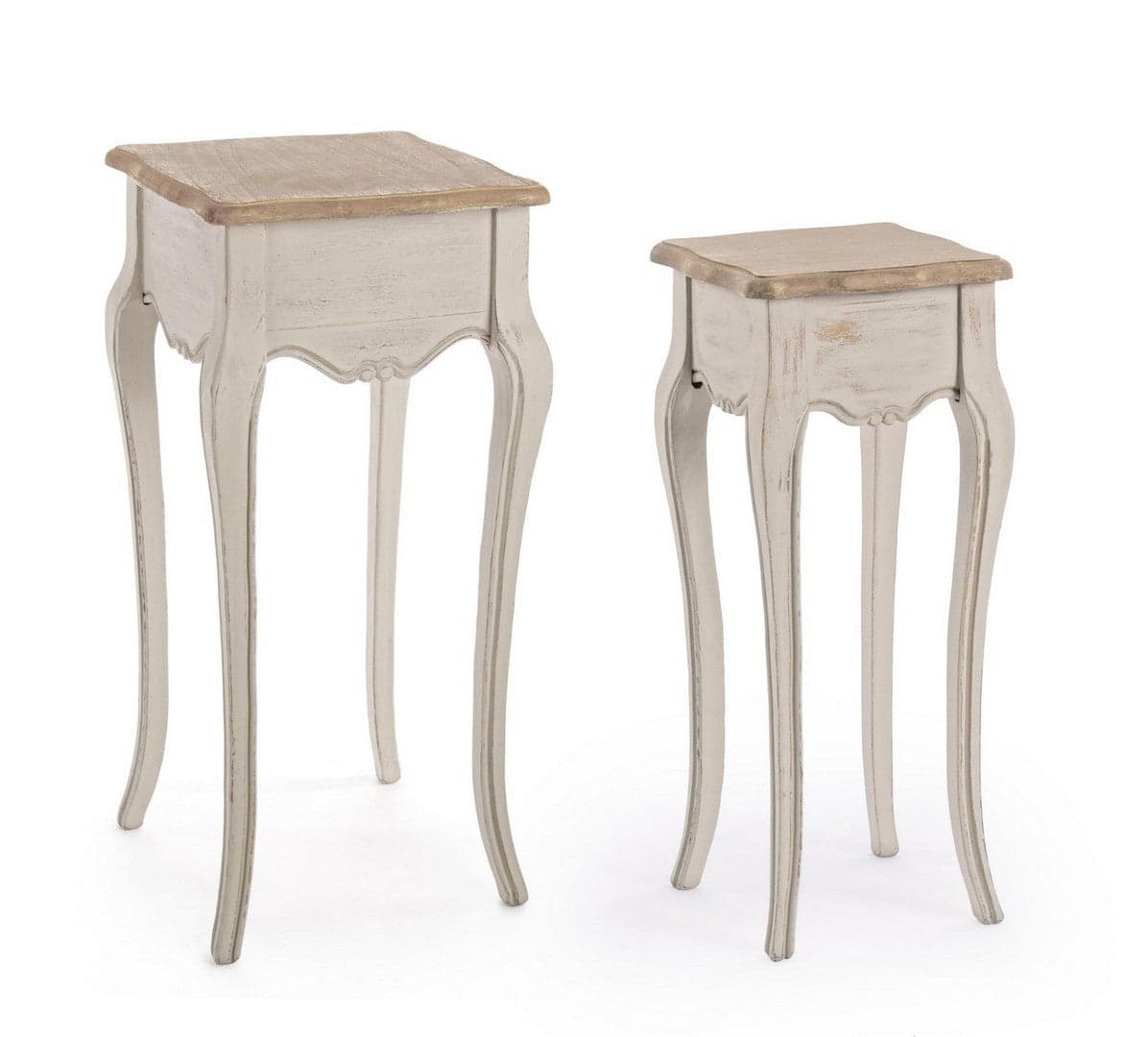 Tavolini "Clarisse" struttura in legno paulownia con pannelli in MDF per interni in Console e tavoli da divano Decor Space - Altamura, commercioVirtuoso.it