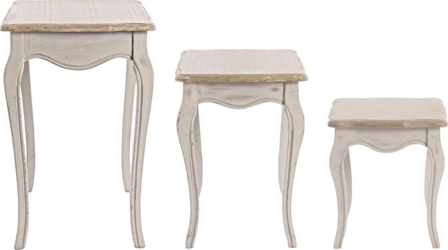 Tavolini "Clarisse" struttura in legno paulownia con pannelli in MDF per interni in Console e tavoli da divano Decor Space - Altamura, commercioVirtuoso.it