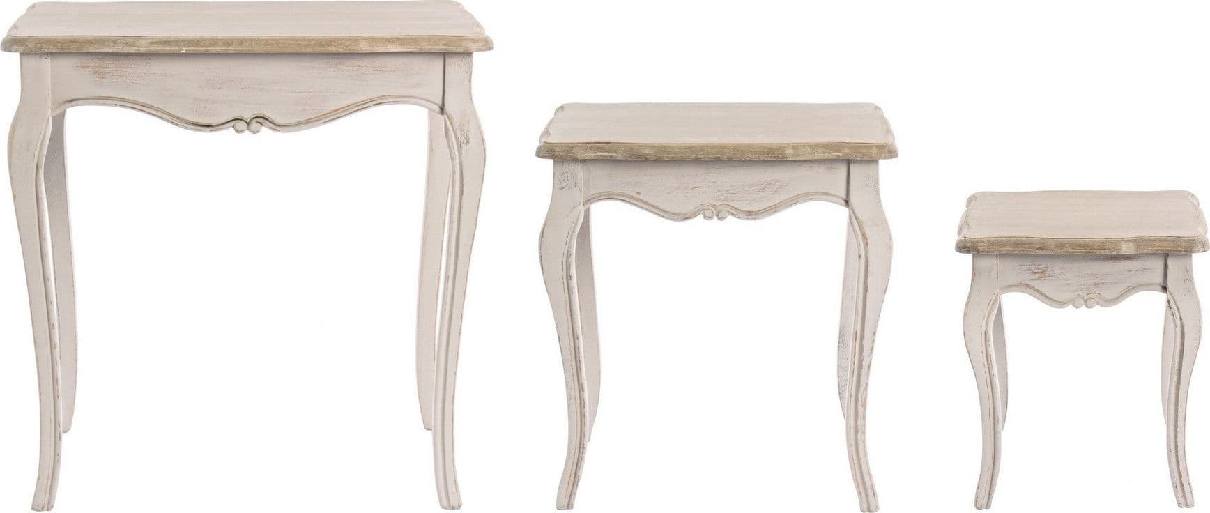 Tavolini "Clarisse" struttura in legno paulownia con pannelli in MDF per interni in Console e tavoli da divano Decor Space - Altamura, commercioVirtuoso.it