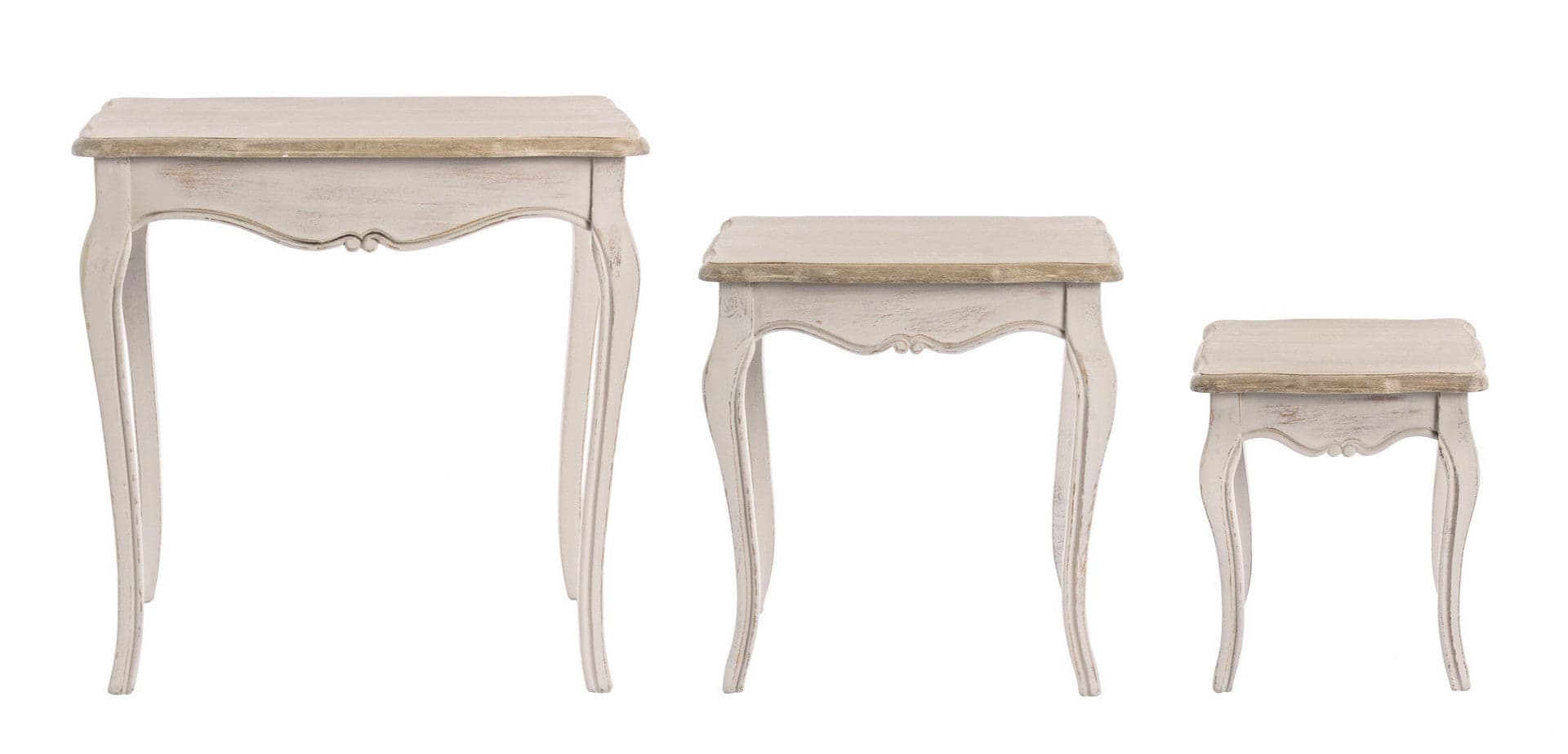 Tavolini "Clarisse" struttura in legno paulownia con pannelli in MDF per interni in Console e tavoli da divano Decor Space - Altamura, commercioVirtuoso.it