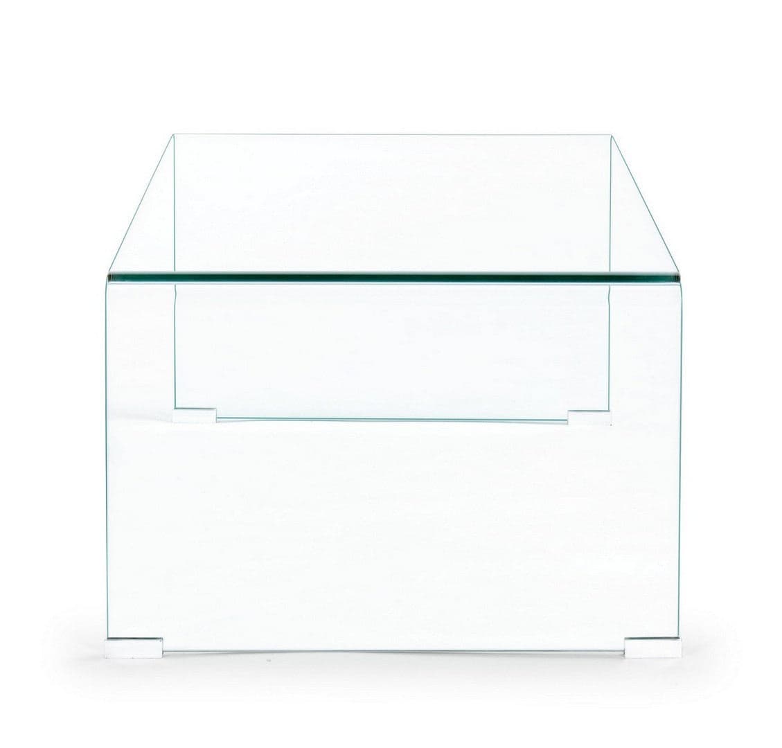 Tavolino "Iride" struttura in vetro non temperato 2 posti per interni in Console e tavoli da divano Decor Space - Altamura, commercioVirtuoso.it