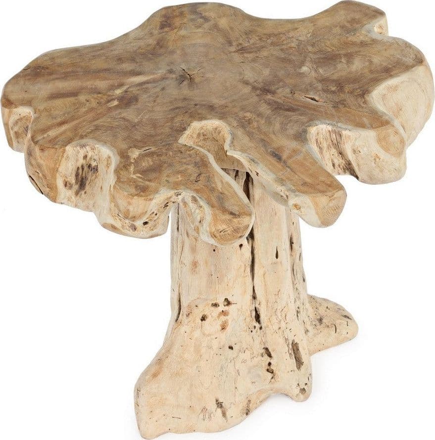 Tavolino "Kavir" struttura in radici di teak finitura naturale per interni in Console e tavoli da divano Decor Space - Altamura, commercioVirtuoso.it