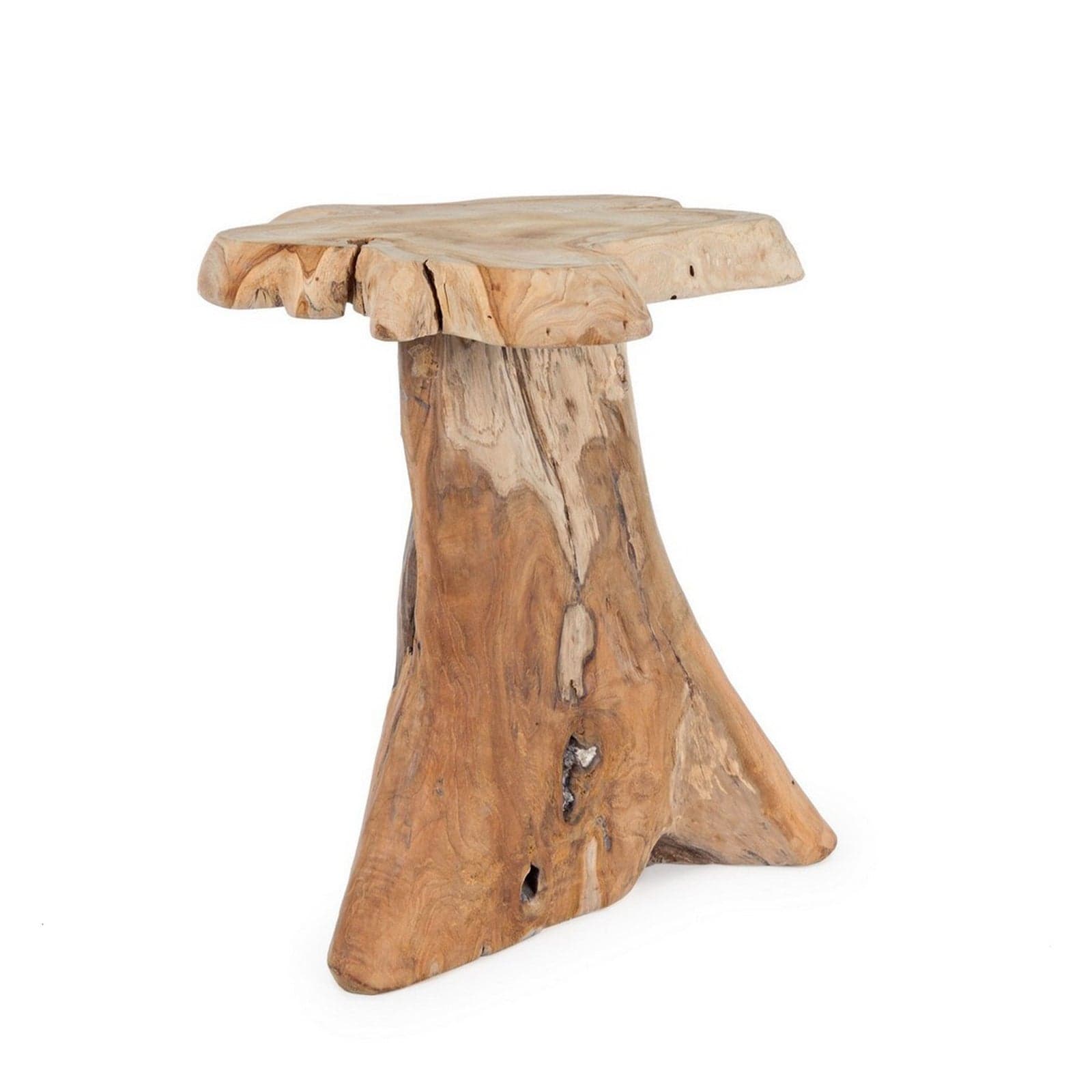 Tavolino "Kavir" struttura in radici di teak finitura naturale per interni in Console e tavoli da divano Decor Space - Altamura, commercioVirtuoso.it