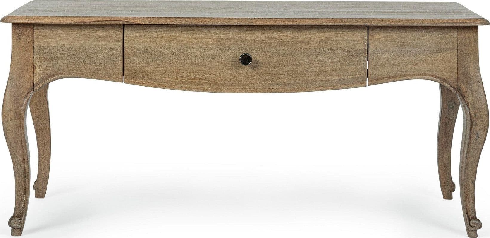 Tavolino "Domitille" struttura in legno di mango con cassetto per interni in Console e tavoli da divano Decor Space - Altamura, commercioVirtuoso.it