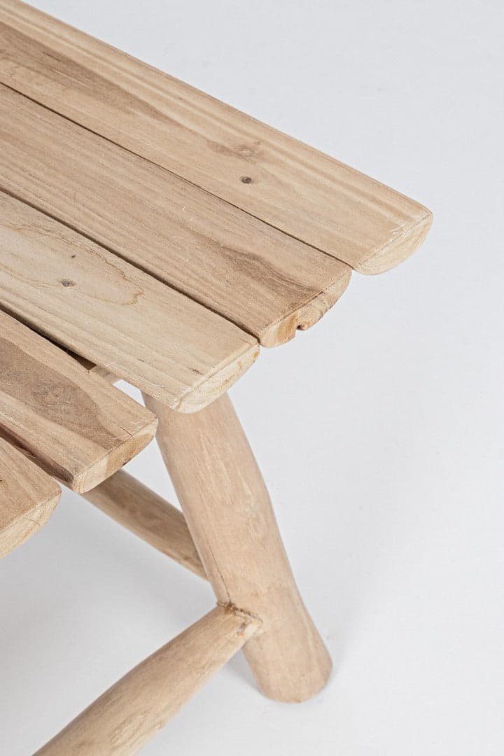 Tavolino "Sahel" struttura in rami di teak con finitura naturale per arredamento in Console e tavoli da divano Decor Space - Altamura, commercioVirtuoso.it