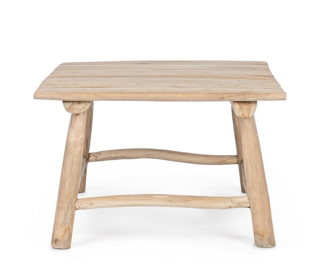 Tavolino "Sahel" struttura in rami di teak con finitura naturale per arredamento in Console e tavoli da divano Decor Space - Altamura, commercioVirtuoso.it
