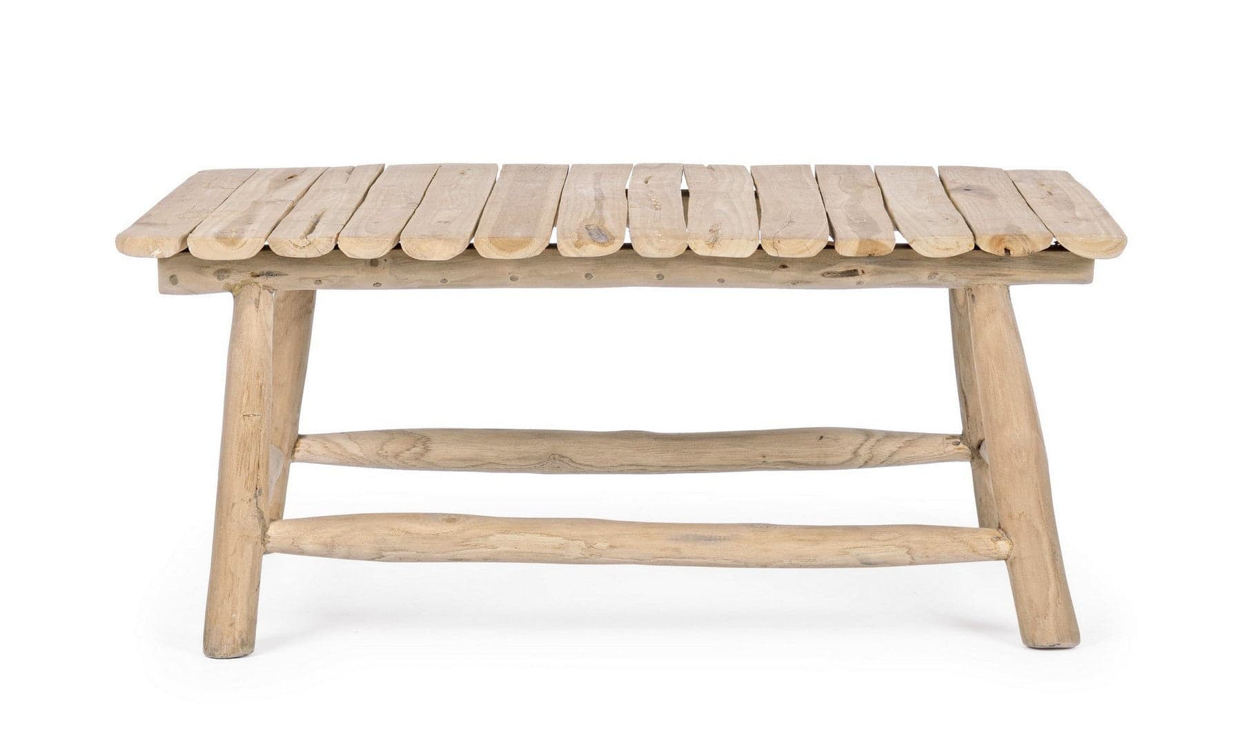 Tavolino "Sahel" struttura in rami di teak con finitura naturale per arredamento in Console e tavoli da divano Decor Space - Altamura, commercioVirtuoso.it