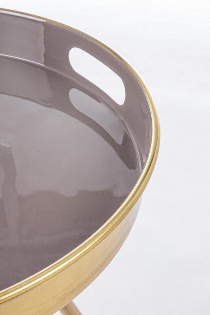 Tavolino "Inesh" struttura in acciaio piano con finitura a smalto per arredamento in Console e tavoli da divano Decor Space - Altamura, commercioVirtuoso.it