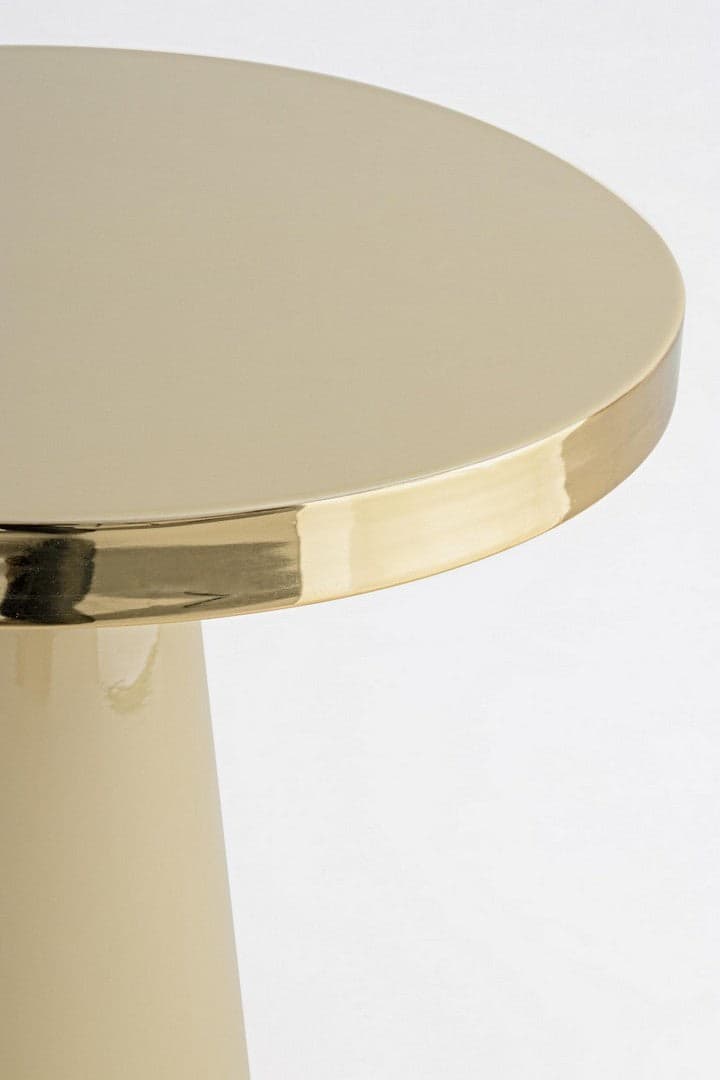 Tavolino "Nandika" tondo con struttura in acciaio per interni in Console e tavoli da divano Decor Space - Altamura, commercioVirtuoso.it