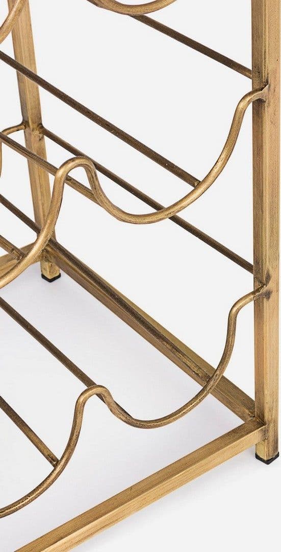 Tavolino "Marmol" con porta bottiglie struttura in acciaio e piano in marmo per interni in Console e tavoli da divano Decor Space - Altamura, commercioVirtuoso.it