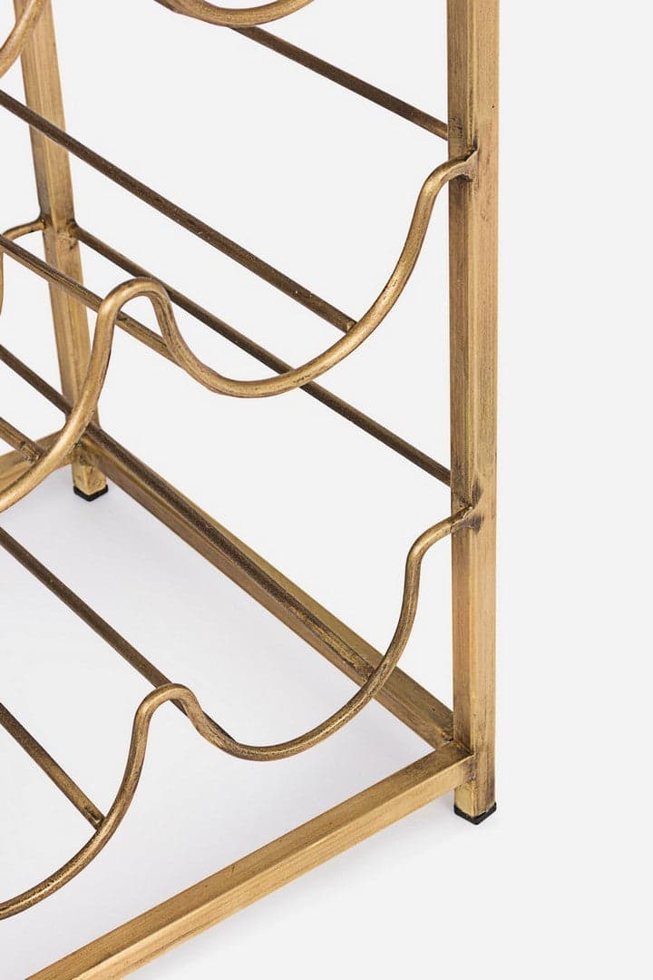 Tavolino "Marmol" con porta bottiglie struttura in acciaio e piano in marmo per interni in Console e tavoli da divano Decor Space - Altamura, commercioVirtuoso.it
