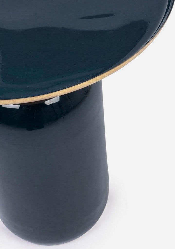 Tavolino "Nalima" struttura in acciaio con finitura a smalto per interni in Console e tavoli da divano Decor Space - Altamura, commercioVirtuoso.it