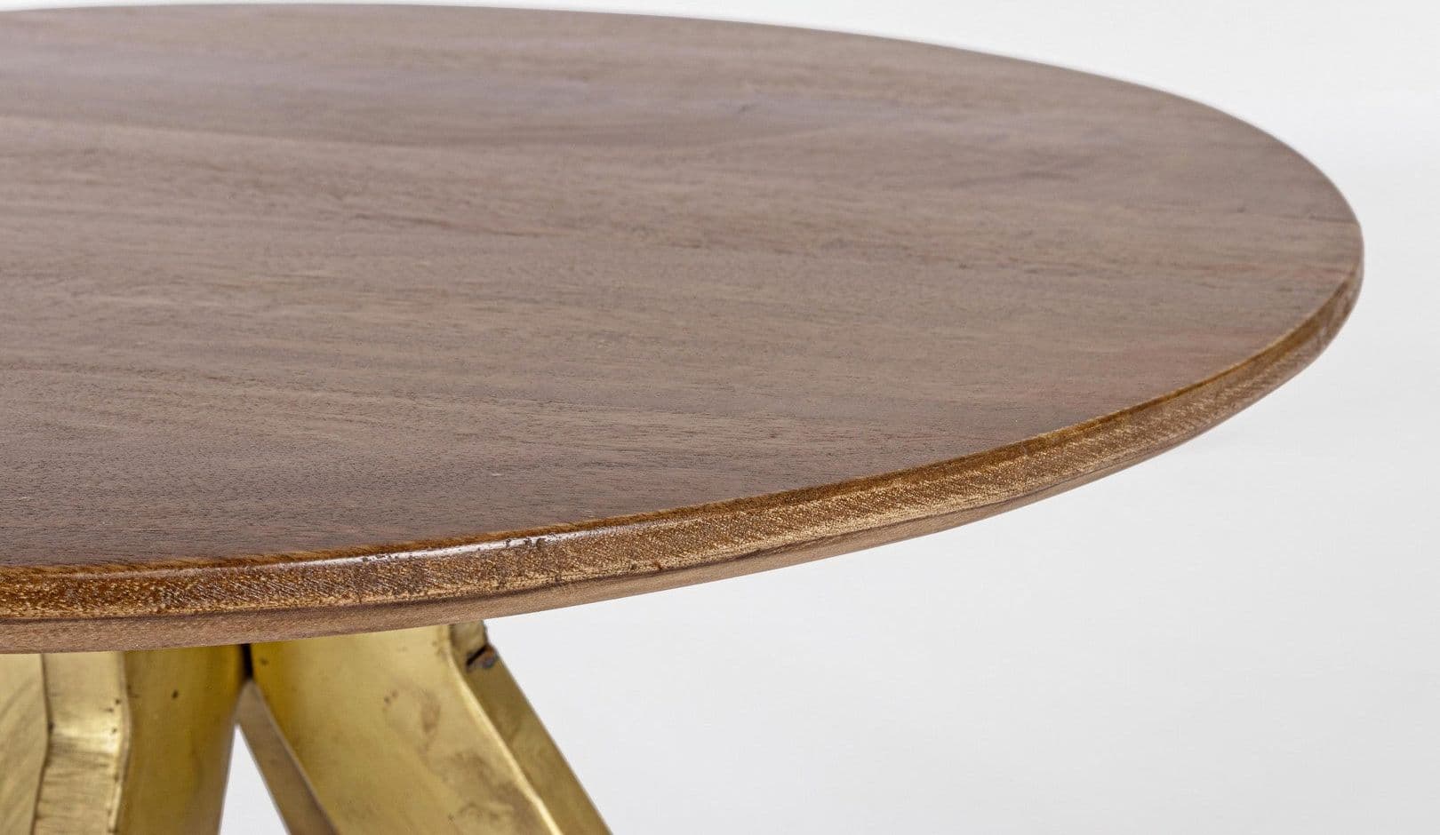 Tavolino "Sherman" gambe in acciaio e piano in legno di mango per interni in Console e tavoli da divano Decor Space - Altamura, commercioVirtuoso.it