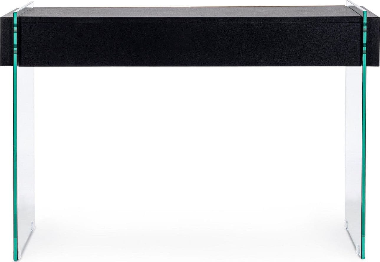Consolle "Line wood" struttura in vetro e MDF nero per uffici ed interni in Credenze Decor Space - Altamura, commercioVirtuoso.it