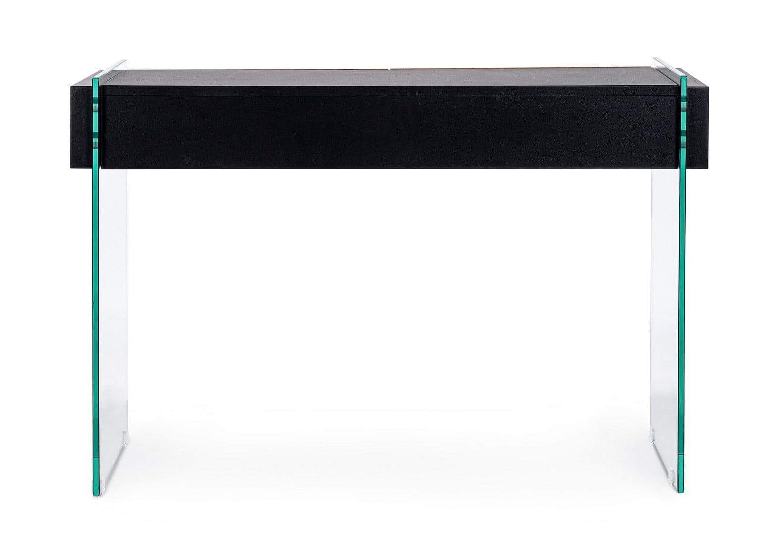 Consolle "Line wood" struttura in vetro e MDF nero per uffici ed interni in Credenze Decor Space - Altamura, commercioVirtuoso.it