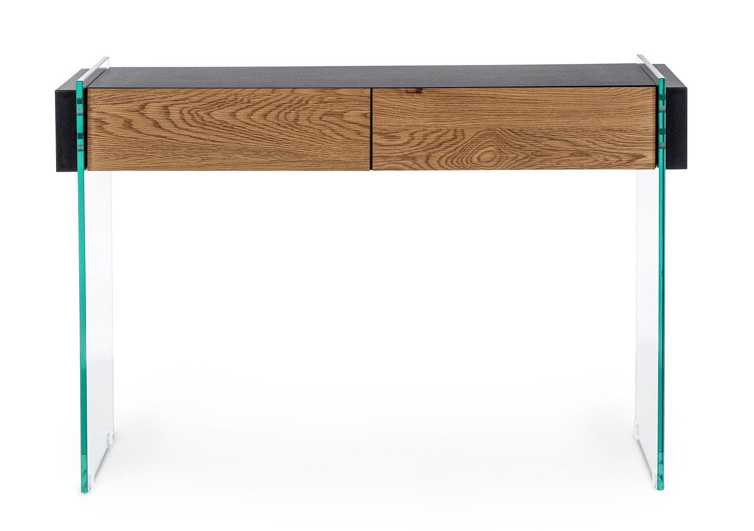 Consolle "Line wood" struttura in vetro e MDF nero per uffici ed interni in Credenze Decor Space - Altamura, commercioVirtuoso.it