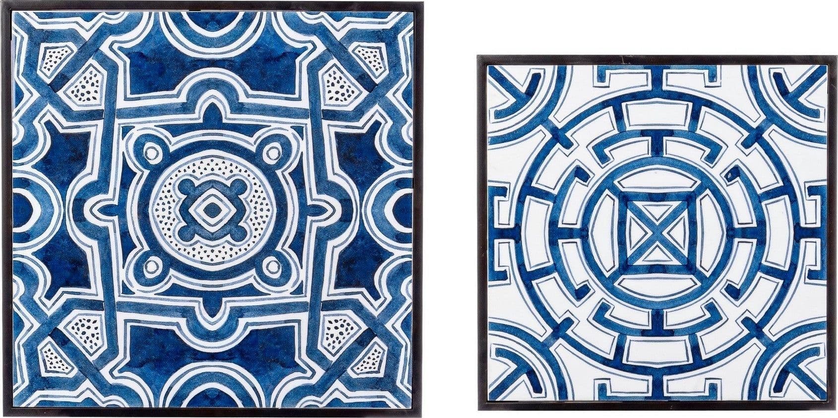 Tavolini "Neapolis" struttura in acciaio piano in MDF per arredamento set da 2 in Console e tavoli da divano Decor Space - Altamura, commercioVirtuoso.it