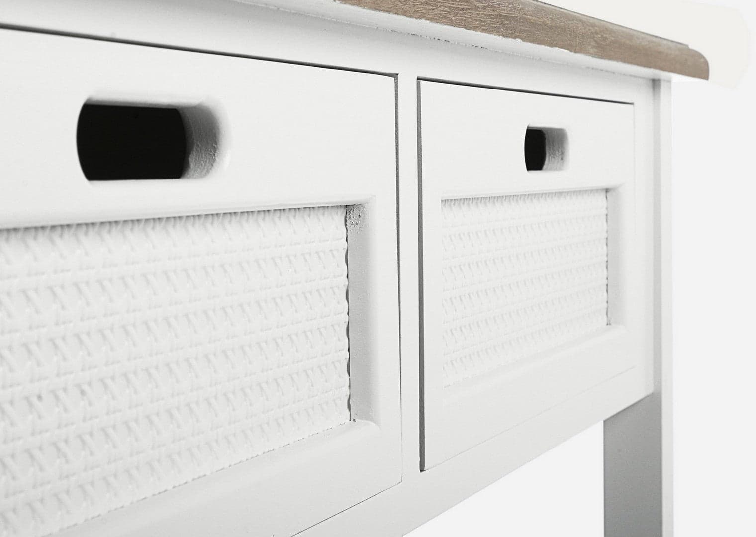 Consolle "Dorotea" struttura in legno con due cassetti per interni in Credenze Decor Space - Altamura, commercioVirtuoso.it