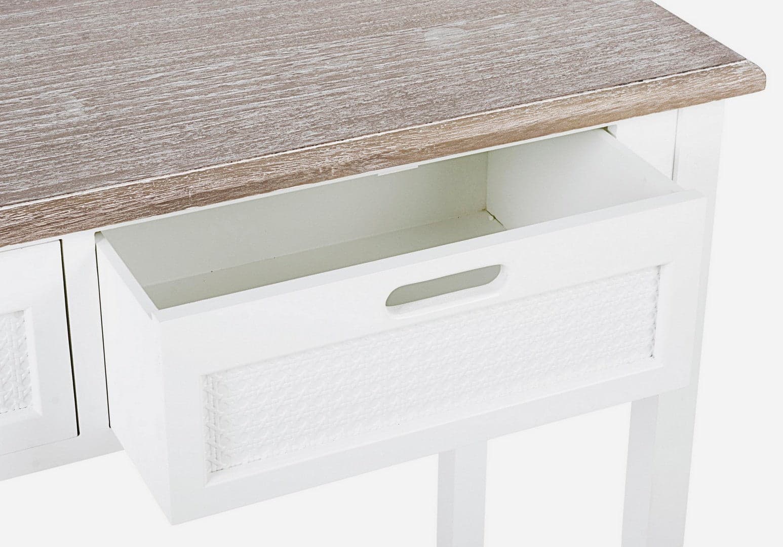 Consolle "Dorotea" struttura in legno con due cassetti per interni in Credenze Decor Space - Altamura, commercioVirtuoso.it