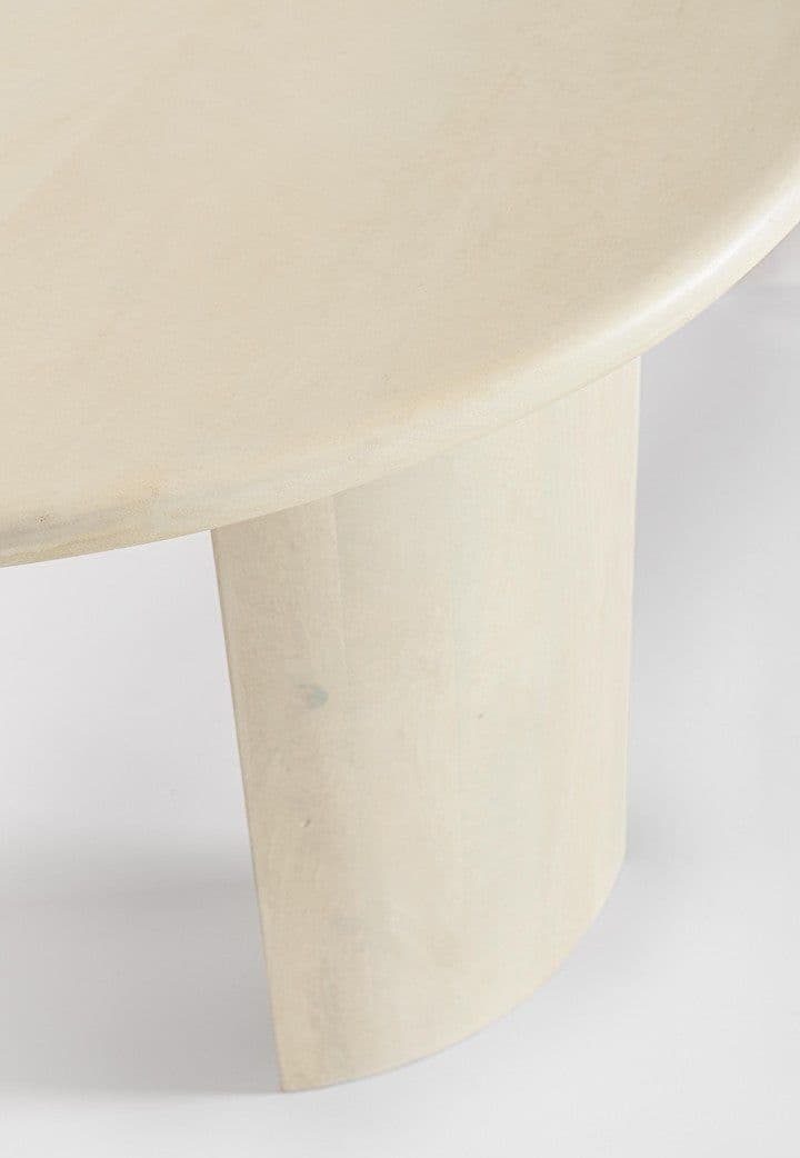 Tavolino "Orlando" ovale struttura in legno di mango per interni in Console e tavoli da divano Decor Space - Altamura, commercioVirtuoso.it