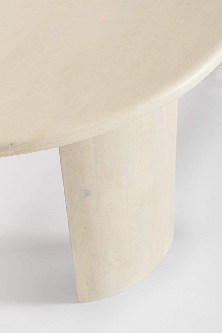 Tavolino "Orlando" ovale struttura in legno di mango per interni in Console e tavoli da divano Decor Space - Altamura, commercioVirtuoso.it