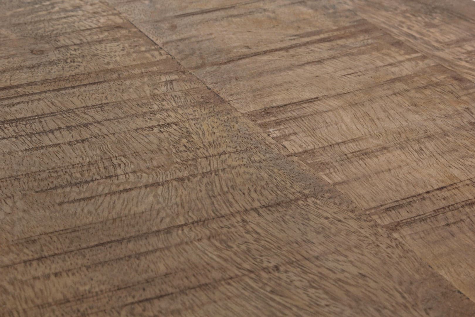 Tavolino "Walton" struttura in acciaio e pano in legno di mango per arredamento in Console e tavoli da divano Decor Space - Altamura, commercioVirtuoso.it