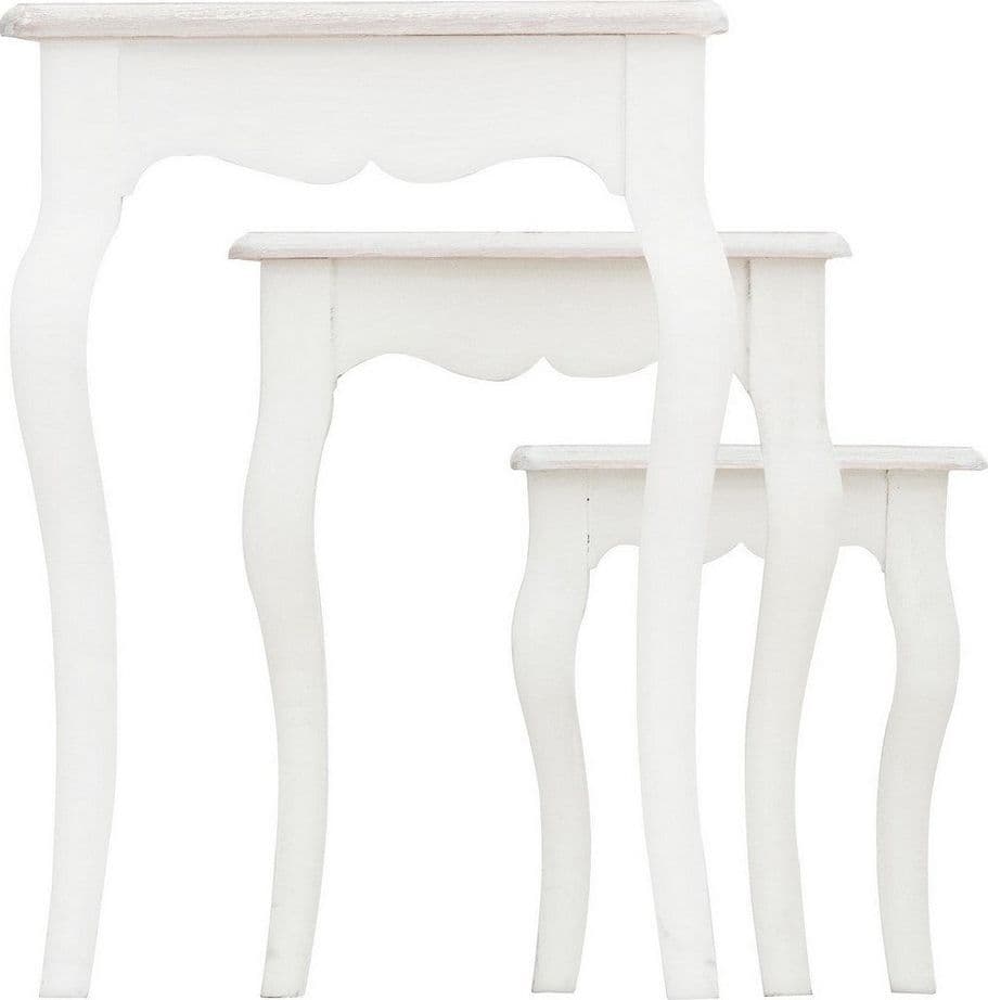 Tavolini "Clorine" struttura in legno MDF per arredamento set da 3 in Console e tavoli da divano Decor Space - Altamura, commercioVirtuoso.it