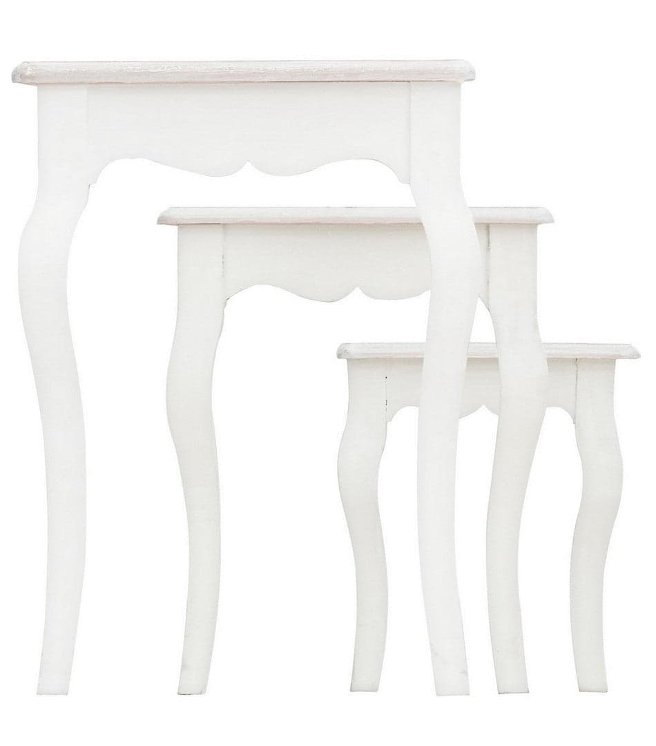 Tavolini "Clorine" struttura in legno MDF per arredamento set da 3 in Console e tavoli da divano Decor Space - Altamura, commercioVirtuoso.it