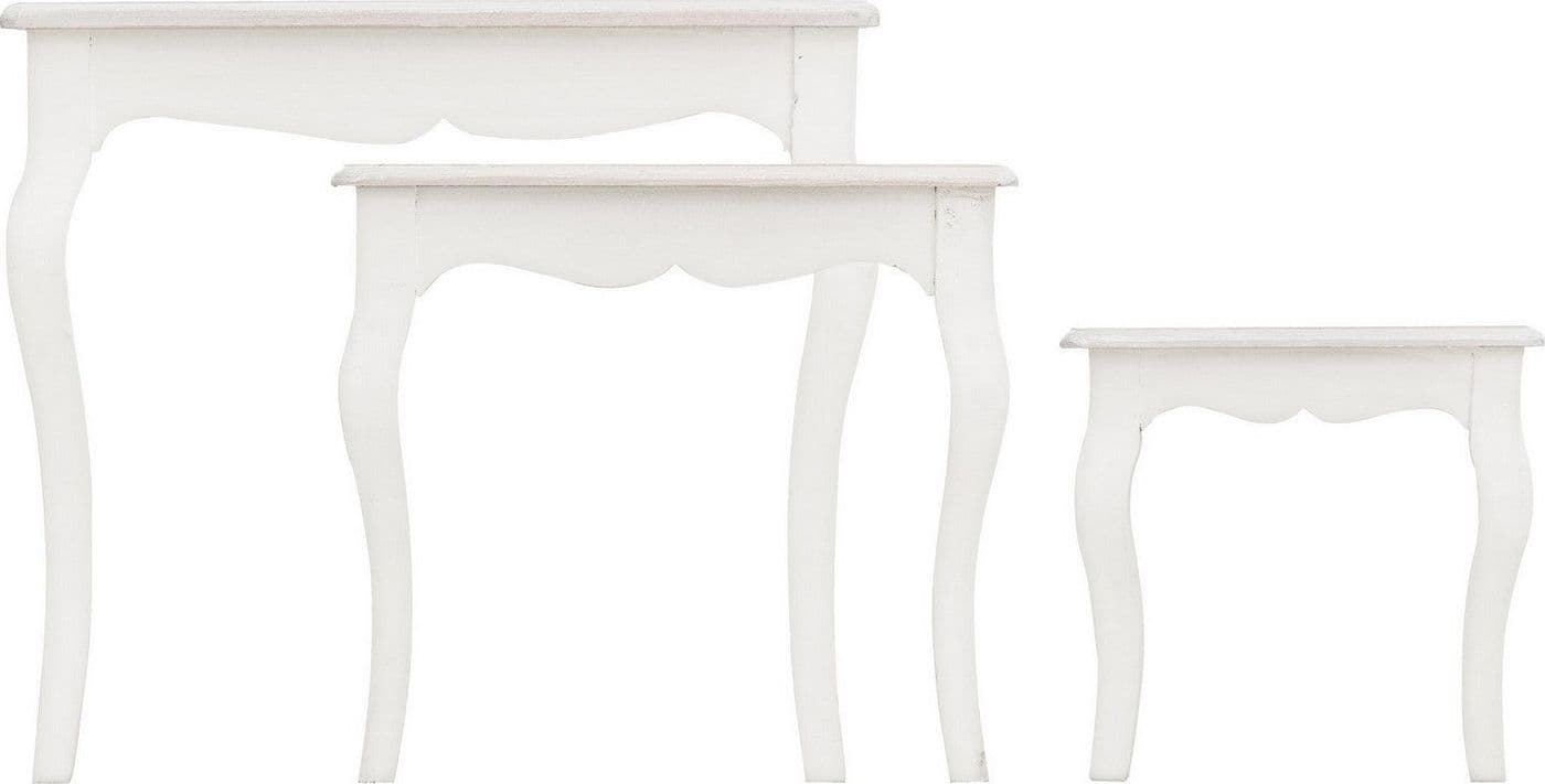Tavolini "Clorine" struttura in legno MDF per arredamento set da 3 in Console e tavoli da divano Decor Space - Altamura, commercioVirtuoso.it
