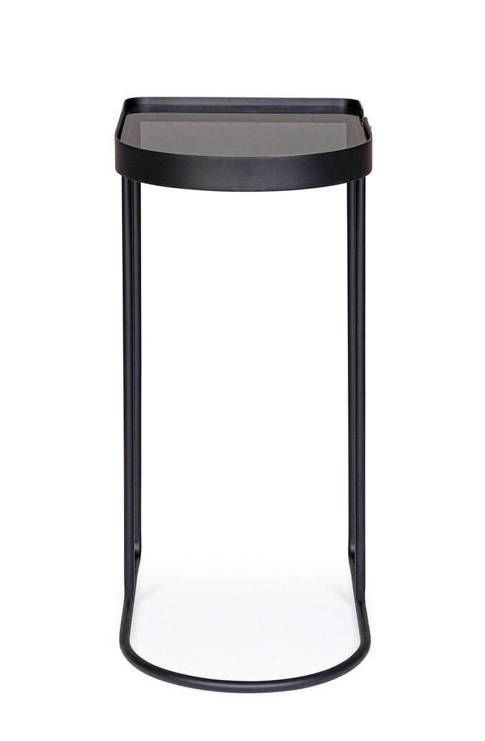 Tavolino "Zeina" struttura in acciaio piano in vetro temperato per arredamento in Console e tavoli da divano Decor Space - Altamura, commercioVirtuoso.it