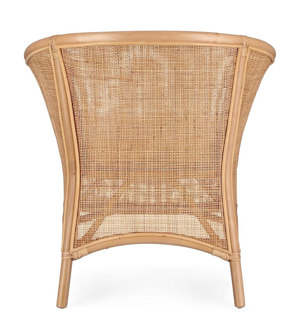 Poltrona "Adelfa" struttura in rattan con cuscino per interno in Poltrone Decor Space - Altamura, commercioVirtuoso.it