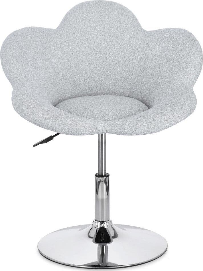 Poltroncina "Fleur" girevole struttura in acciaio e rivestimento in poliestere per interno in Poltrone Decor Space - Altamura, commercioVirtuoso.it