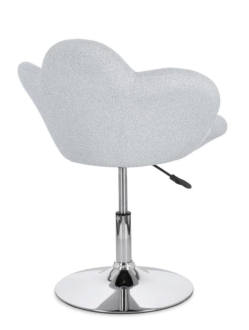 Poltroncina "Fleur" girevole struttura in acciaio e rivestimento in poliestere per interno in Poltrone Decor Space - Altamura, commercioVirtuoso.it
