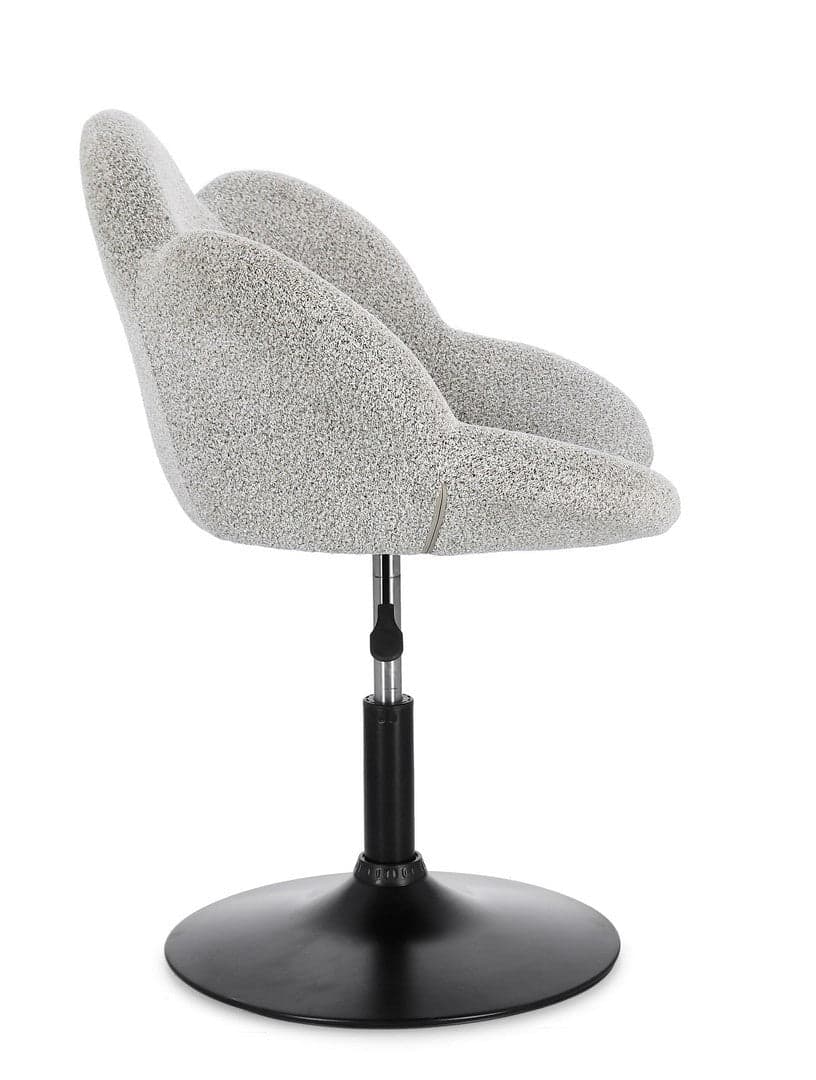 Poltroncina "Fleur" girevole struttura in acciaio e rivestimento in poliestere per interno in Poltrone Decor Space - Altamura, commercioVirtuoso.it