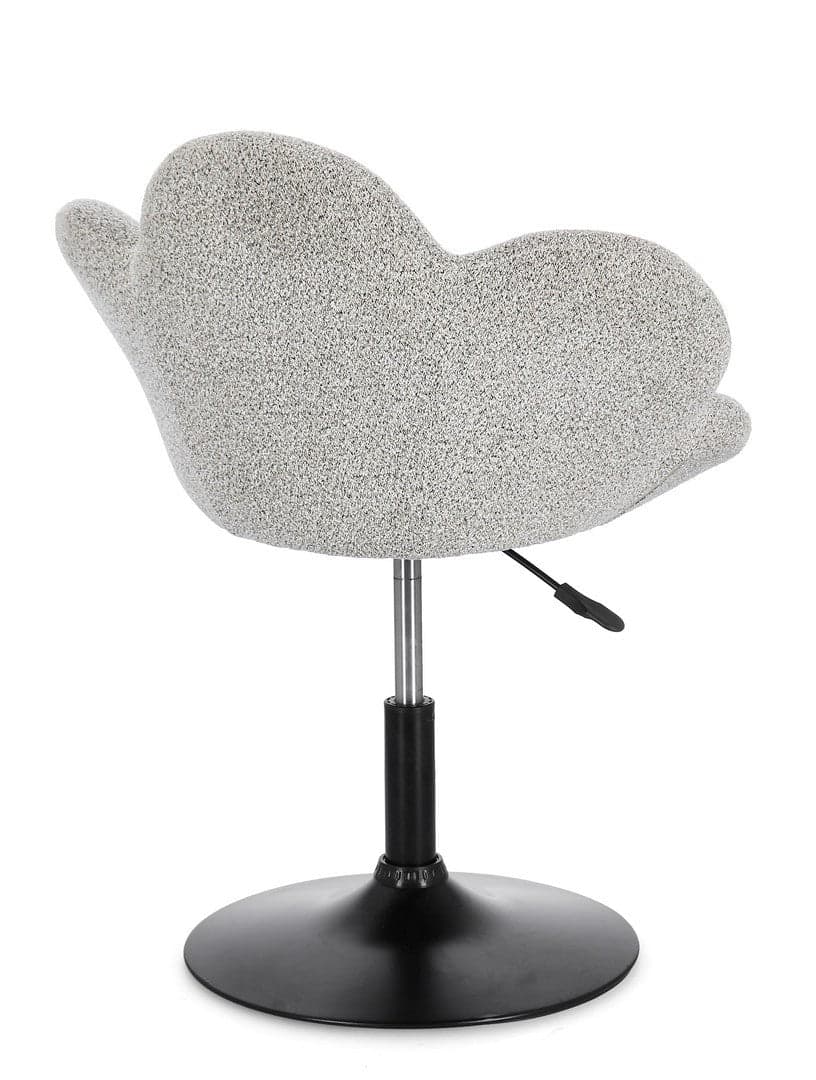 Poltroncina "Fleur" girevole struttura in acciaio e rivestimento in poliestere per interno in Poltrone Decor Space - Altamura, commercioVirtuoso.it