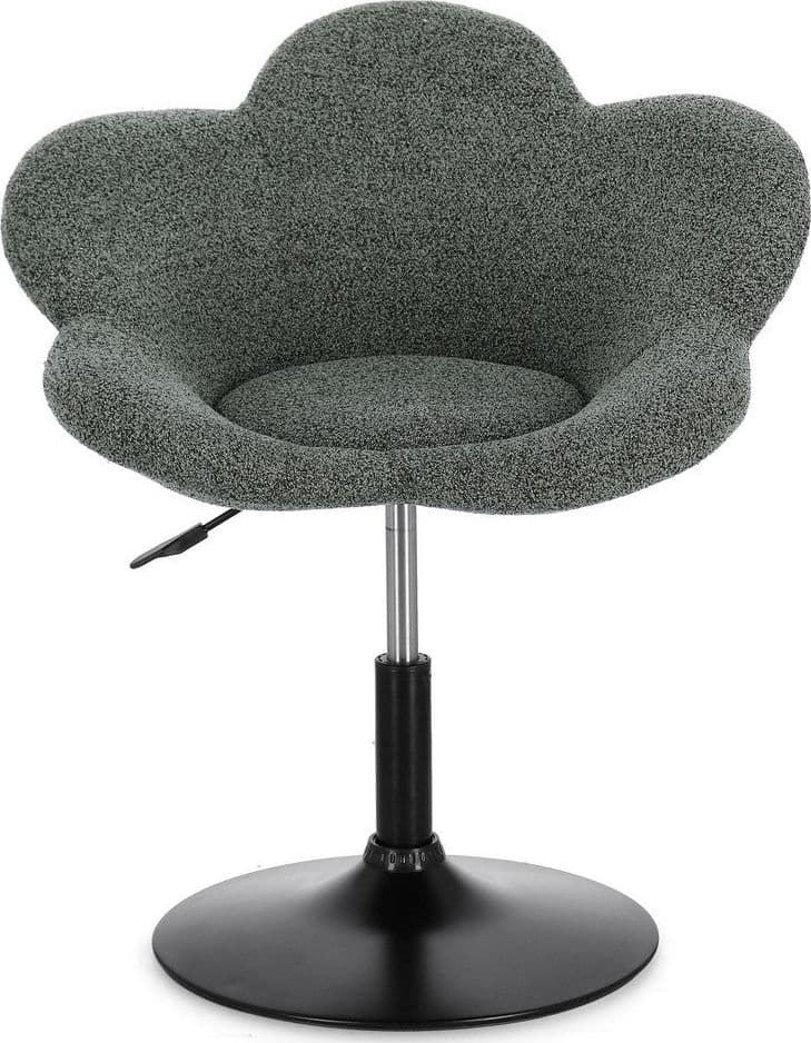 Poltroncina "Fleur" girevole struttura in acciaio e rivestimento in poliestere per interno in Poltrone Decor Space - Altamura, commercioVirtuoso.it