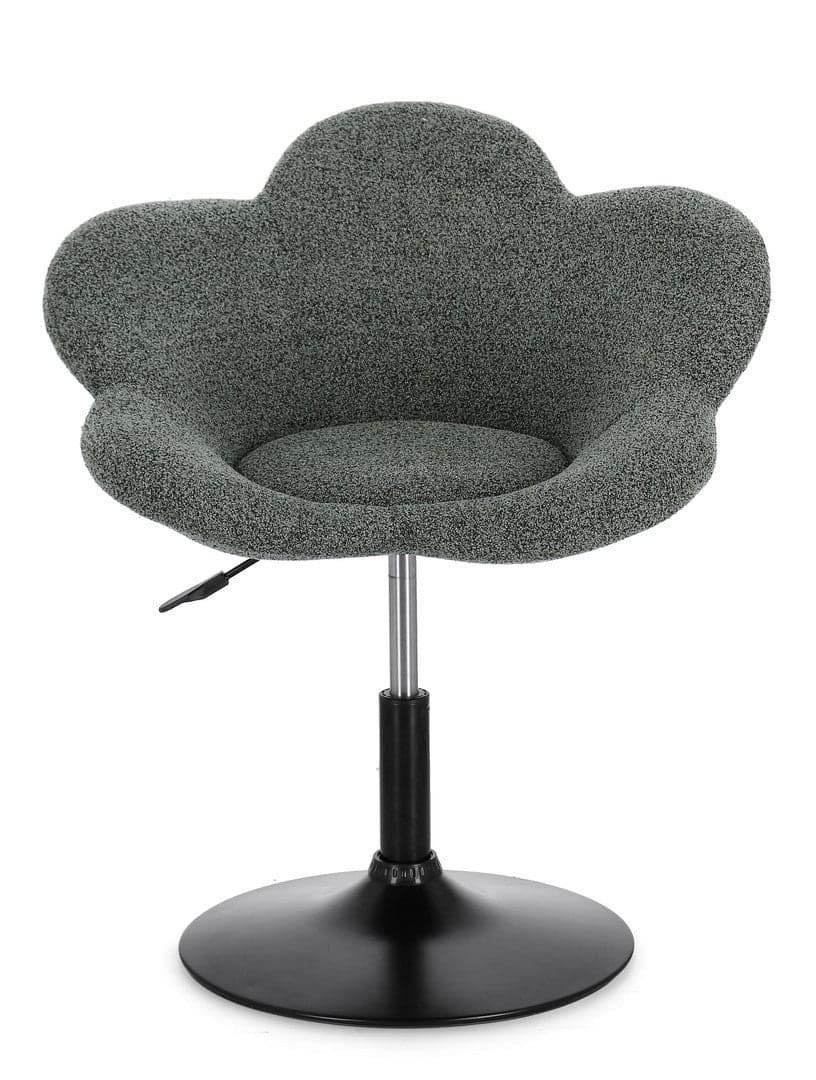 Poltroncina "Fleur" girevole struttura in acciaio e rivestimento in poliestere per interno in Poltrone Decor Space - Altamura, commercioVirtuoso.it