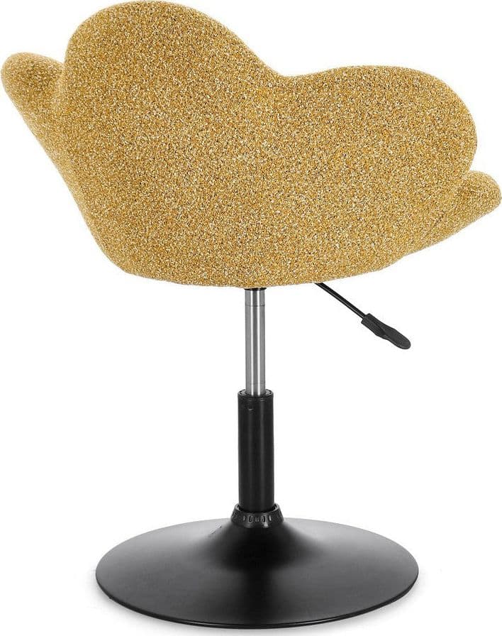 Poltroncina "Fleur" girevole struttura in acciaio e rivestimento in poliestere per interno - 26
