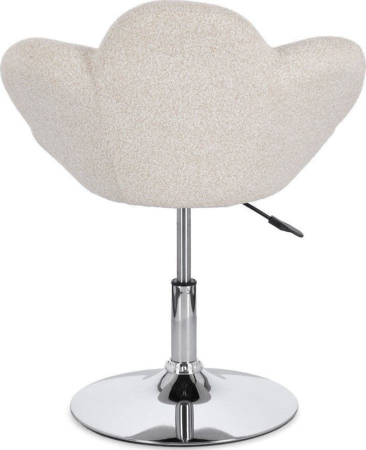 Poltroncina "Fleur" girevole struttura in acciaio e rivestimento in poliestere per interno in Poltrone Decor Space - Altamura, commercioVirtuoso.it