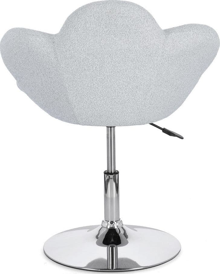 Poltroncina "Fleur" girevole struttura in acciaio e rivestimento in poliestere per interno in Poltrone Decor Space - Altamura, commercioVirtuoso.it
