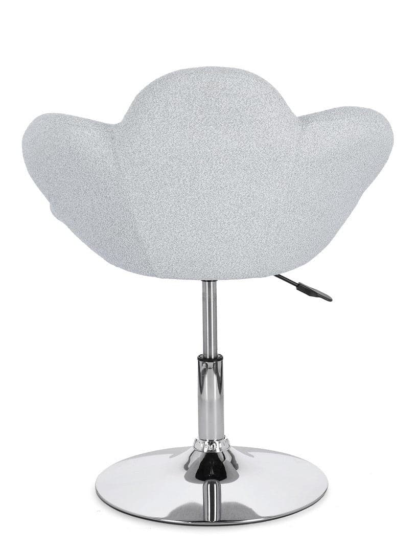 Poltroncina "Fleur" girevole struttura in acciaio e rivestimento in poliestere per interno in Poltrone Decor Space - Altamura, commercioVirtuoso.it