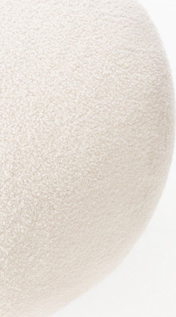 Pouf "Blerina" struttura in MDF rivestimento in poliestere effetto lana per interno in Ottomane e poggiapiedi Decor Space - Altamura, commercioVirtuoso.it
