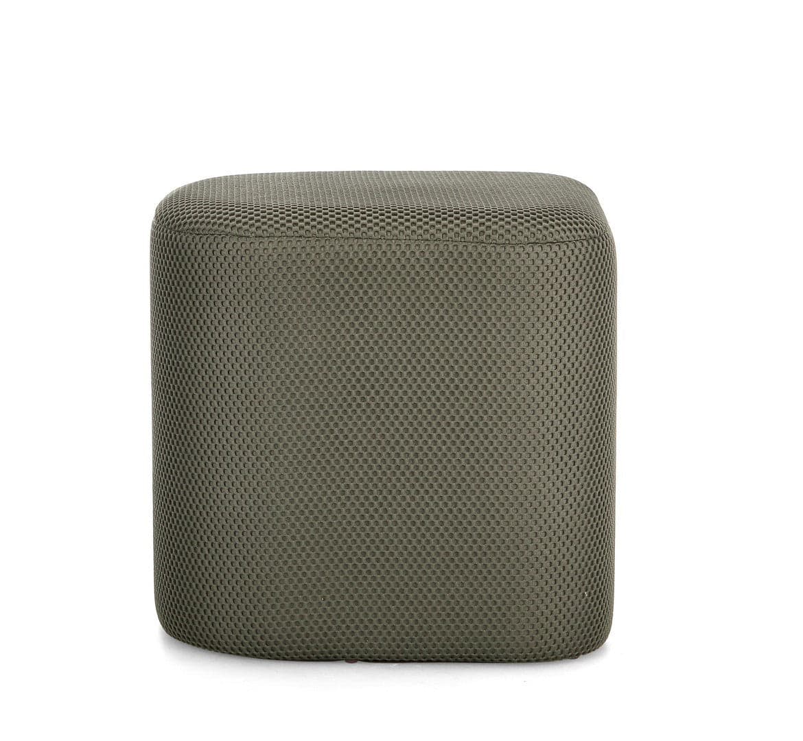 Pouf "Darya" struttura in MDF rivestimento in poliestere per interno in Ottomane e poggiapiedi Decor Space - Altamura, commercioVirtuoso.it