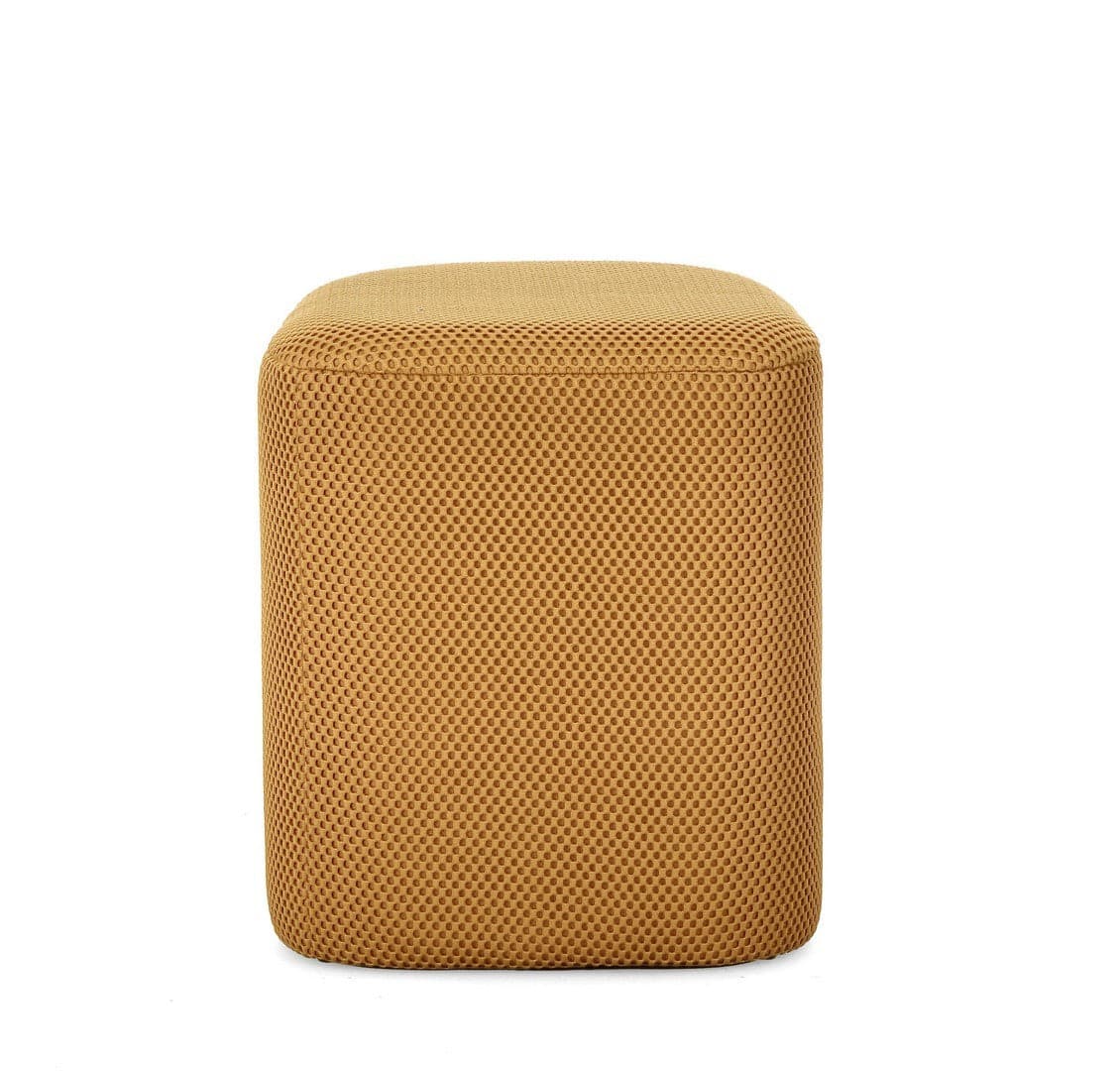 Pouf "Darya" struttura in MDF rivestimento in poliestere per interno in Ottomane e poggiapiedi Decor Space - Altamura, commercioVirtuoso.it