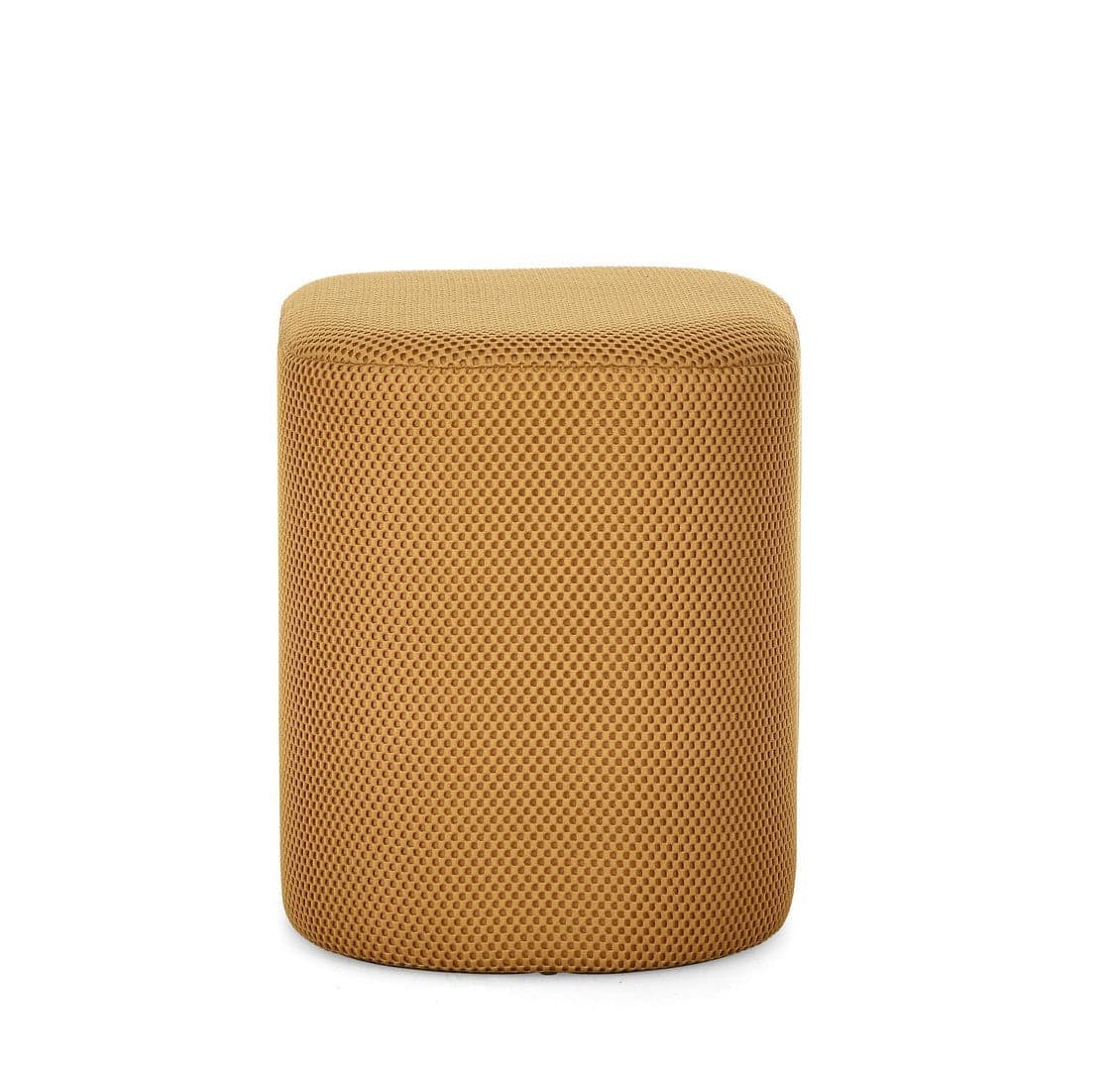 Pouf "Darya" struttura in MDF rivestimento in poliestere per interno in Ottomane e poggiapiedi Decor Space - Altamura, commercioVirtuoso.it